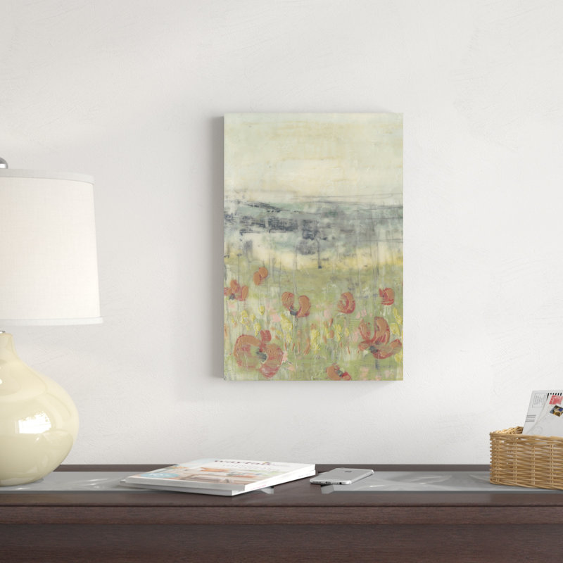 Scène de fleurs sauvages I, H 18 po x l 12 po x P 1,25 po