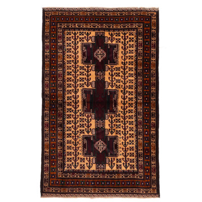 Teimani Beige Rug 4'2" x 6'5"
