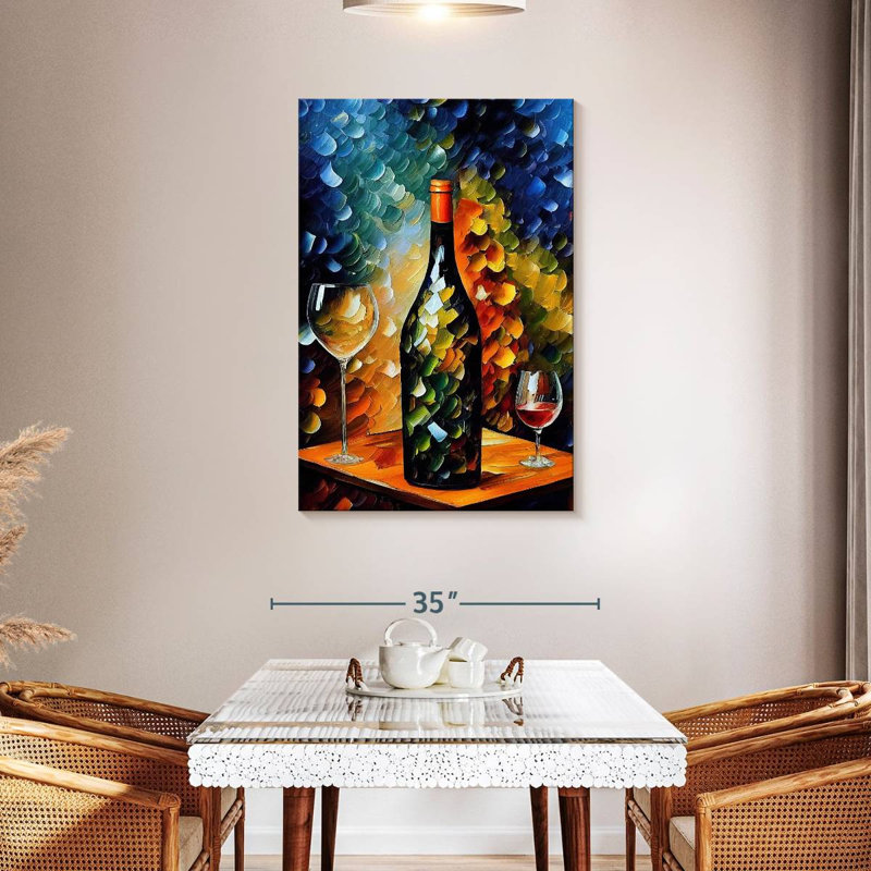 Yarlin Splashy Wine, 45" H x 30" W