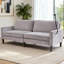 Canapé moderne pour causeuse pour le salon, fauteuil inclinable en chenille, housse amovible, coussins à ressorts, structure en bois massif, assemblage facile pour les petits espaces