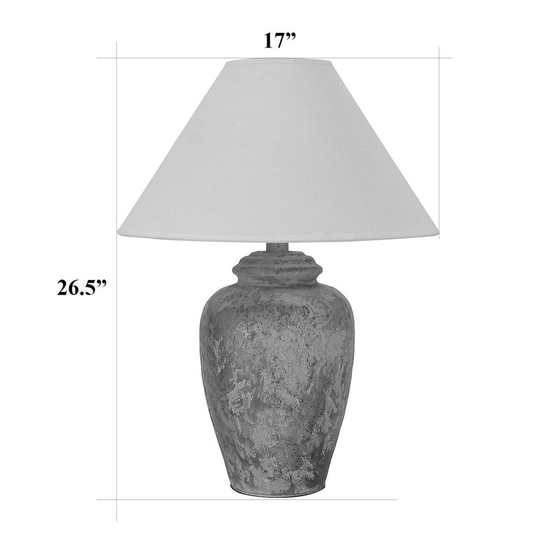 Juridia Ceramic Table Lamp, Brown