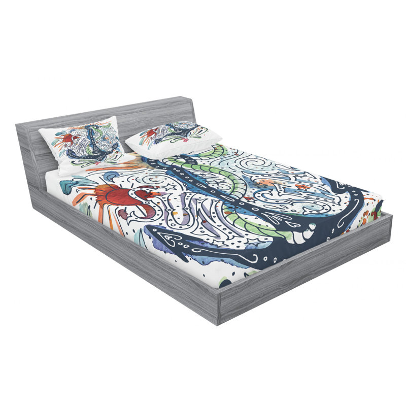 Microfiber Sheet Set, Full Sheet Set with Fitted Sheet