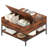 Flip-Top Coffee Table With Storage - Dark Walnut & Black Metal - 31.5" Lift-Top Design W/Hidden Compartment - Easy Assembly Living Room Table