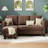 72" Upholstered Sofa Chaise-430677229