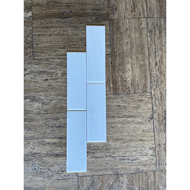 4 in. x 12 in. Honed Marble Tile