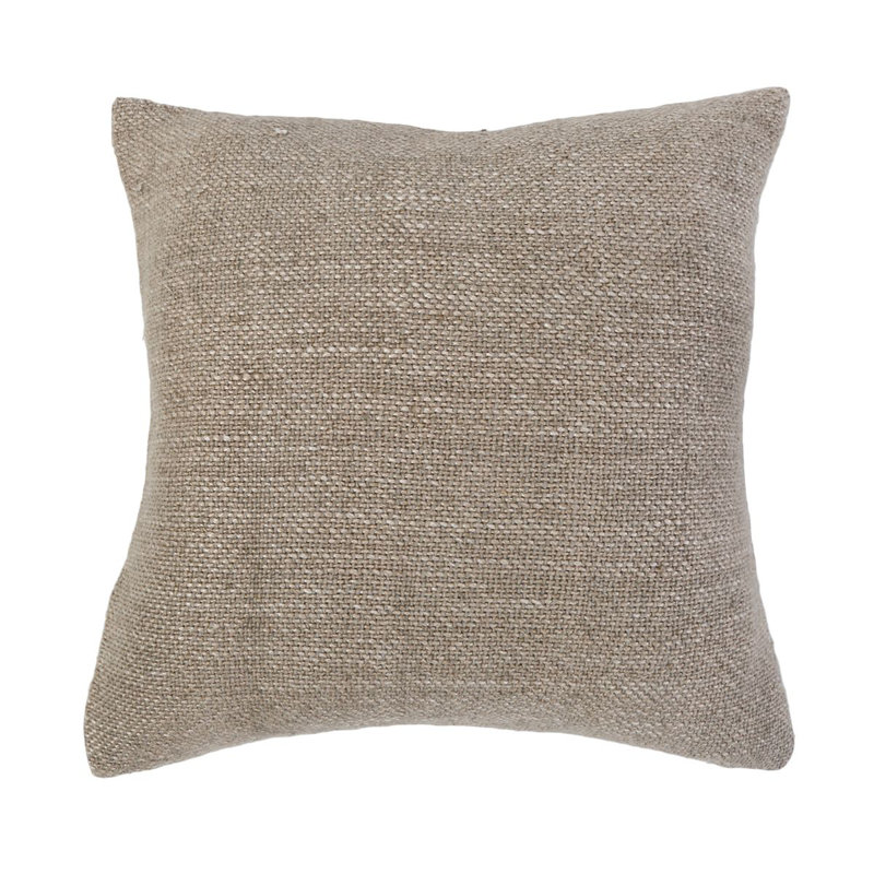 Hendrick Square Pillow Cover & Insert, Sand