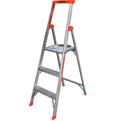 3-Step Aluminum Flip-N-Lite Type 1A Step Stool with 300 lb. Load Capacity -  LITTLE GIANT LADDERS, 15273-001