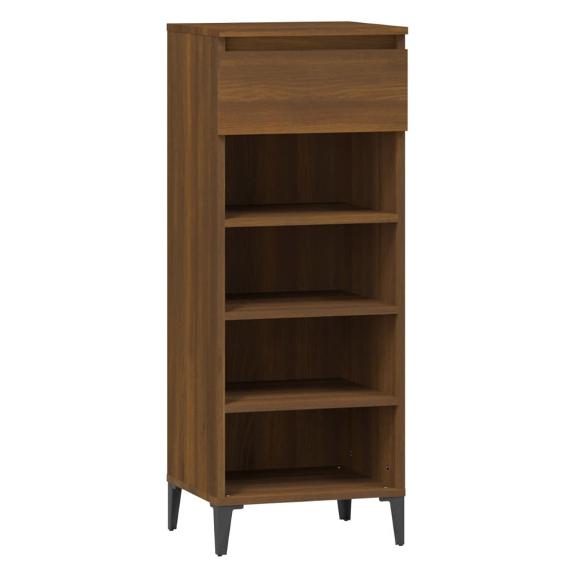 8 Pair Shoe Rack, Brown