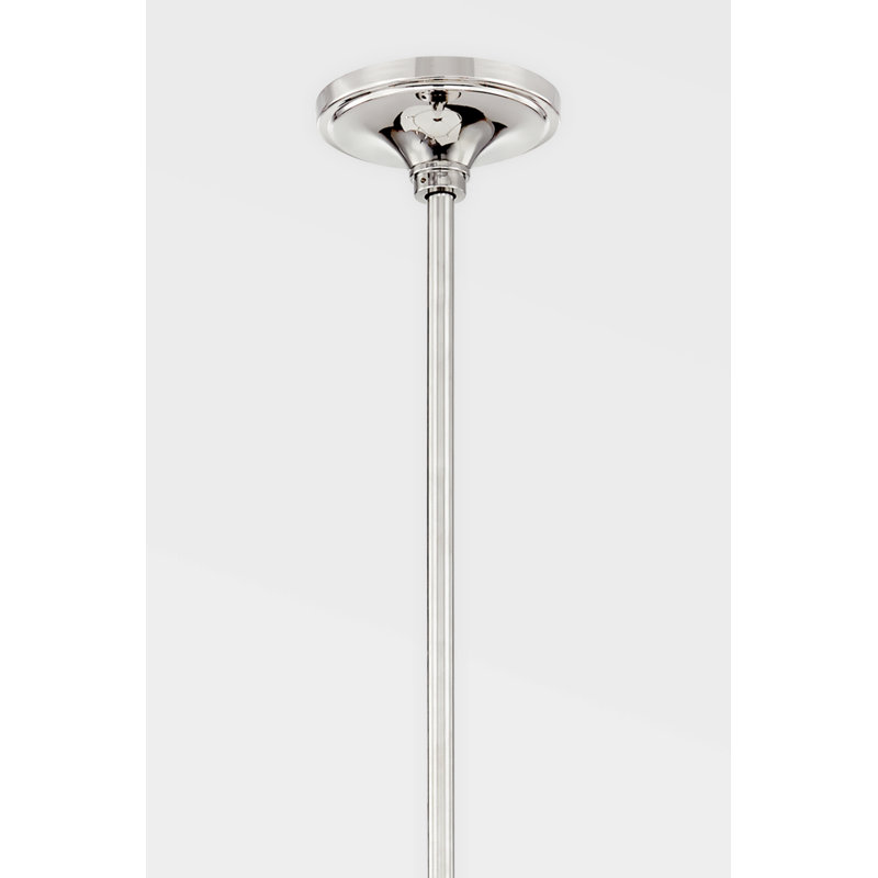 Gates 6 Light Chandelier, Polished Nickel