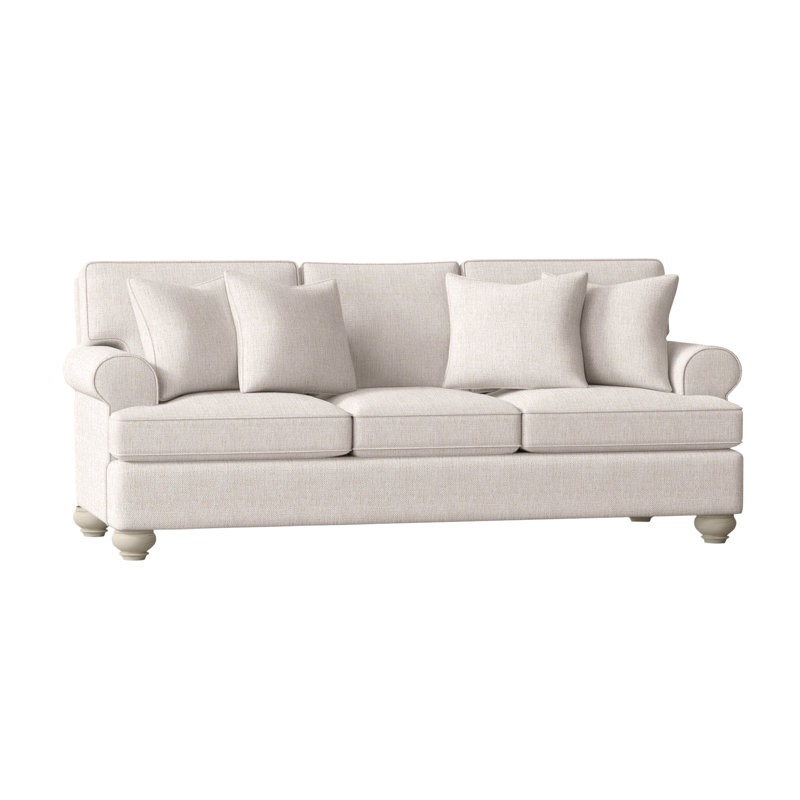 Artisan Landing Upholstered 86'' Sofa, Hatteras, Neutral Performance Plaid; 0121-93
