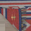 Tapis bleu / rouge tissé à la main Huntingburg-26297335