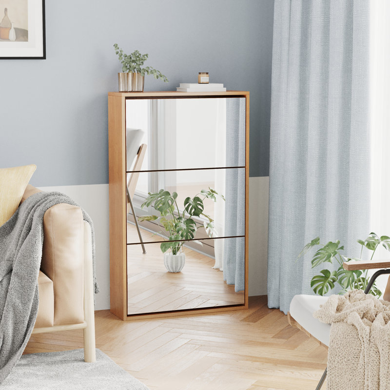 Armoire de rangement pour chaussures 12 paires, Brun