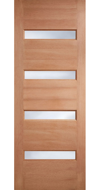 Balham Glazed Hardwood External Door, 2032mm H x 813mm W x 44mm D