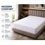 Waterproof Quilted Microfibre Mattress Protector Deep Fitted 30cm, White-374947946