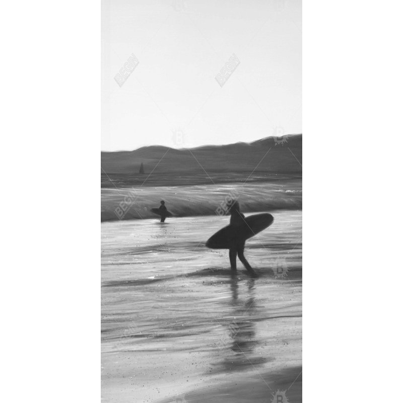 Surfers - 15.75"x31.50" Desk mat