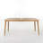 6 - Person Acacia Solid Wood Patio Dining Set Rectangular Table-1264647123