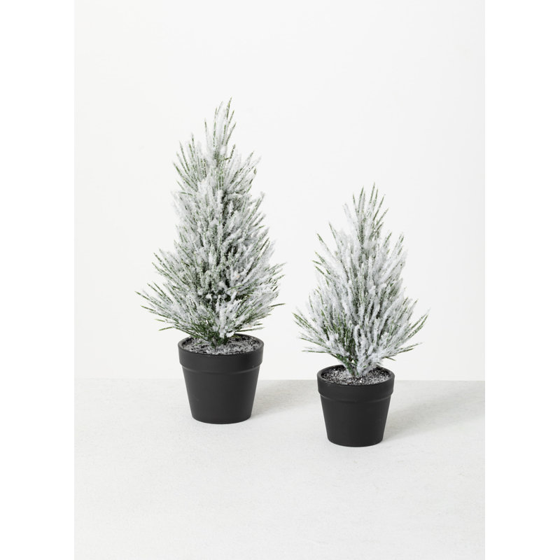 Sapin de Noël blanc / vert Surber