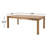 Tribeca Rectangular Teak Extendable Outdoor Dining Table With Umbrella Hole , 120'' in. W 42'' in. D