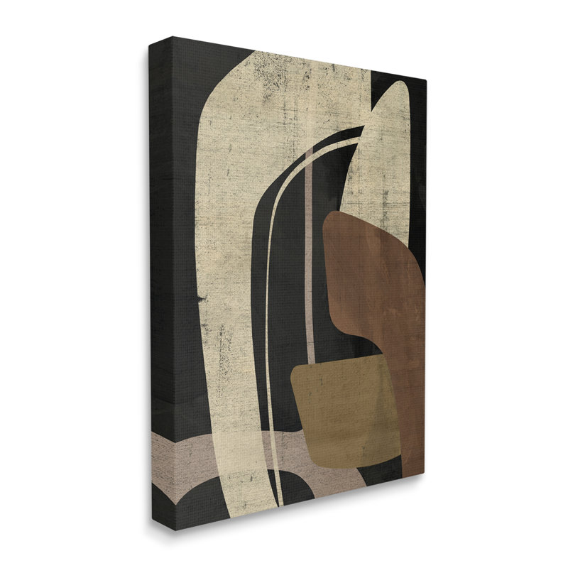 «Boomerang Shape Abstraction», art mural sur toile par Victoria Barnes, H 40 po x l 30 po x P 1,5 po