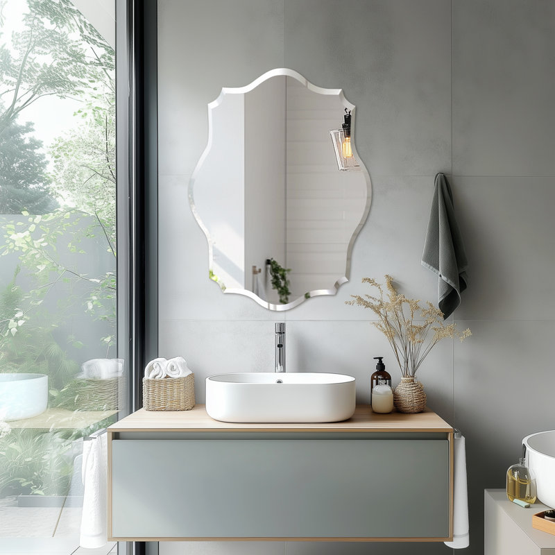 Miroir de salle de bain sans cadre, H 28 po x l 20 po