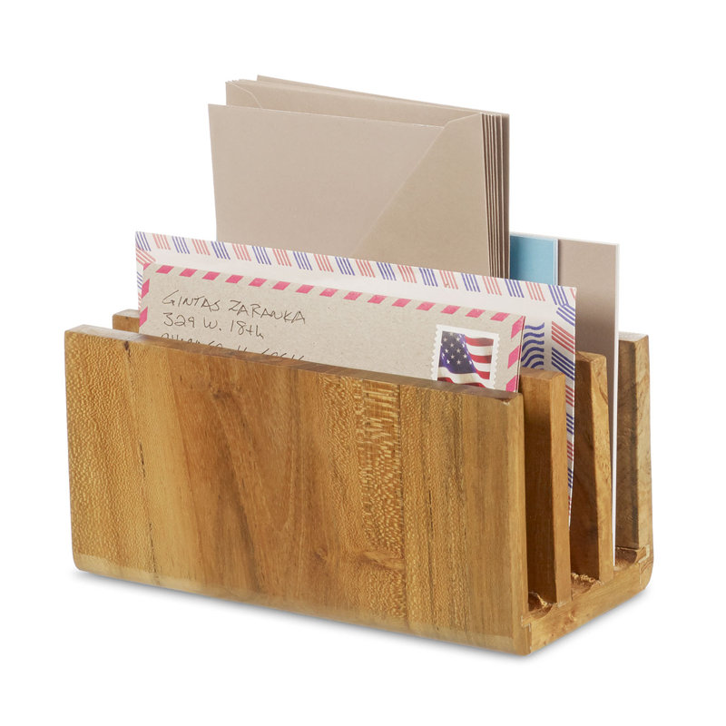 Loredana Wood Memo Pad Holder