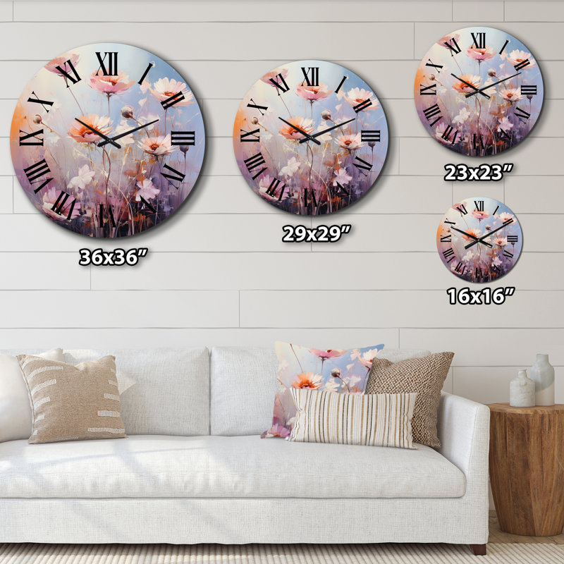 Dakeisha - Horloge murale florale, Petit