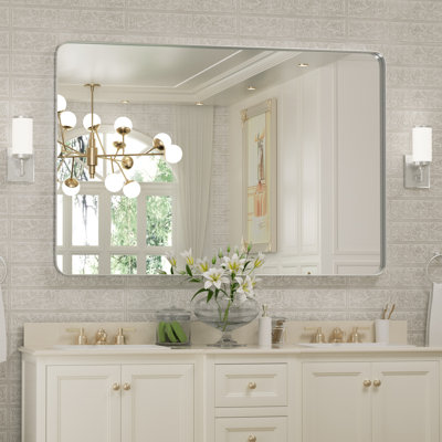 Morelock Metal Rectanle Bathroom Mirror Wall Mirrors