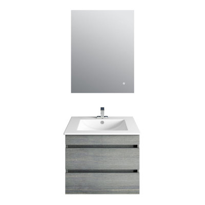23.3'' Single Bathroom Vanity with Stone Top