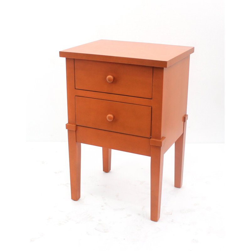 Commode de rangement en bois 2 tiroirs Etchemin