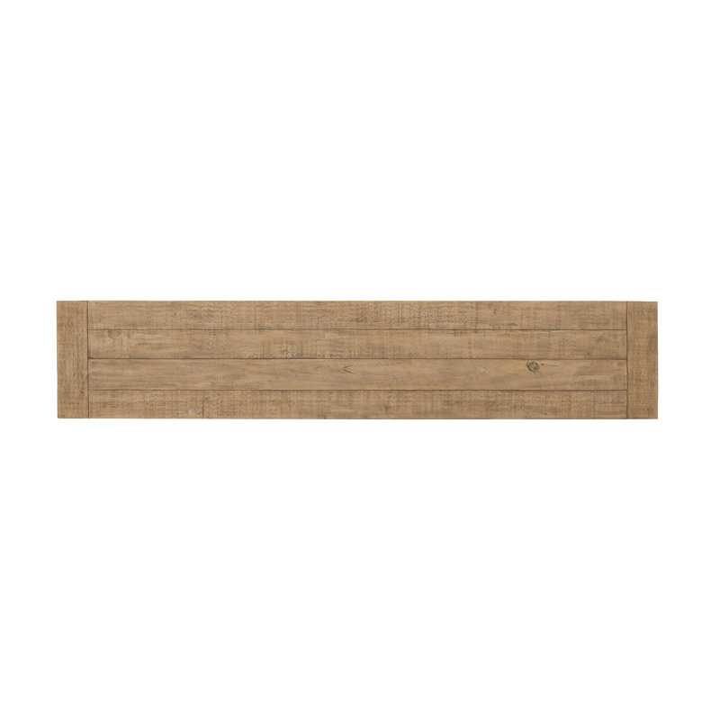 Allegra Reclaimed Pine Wood Dining Bench, 18"H x 82"W x 16"D
