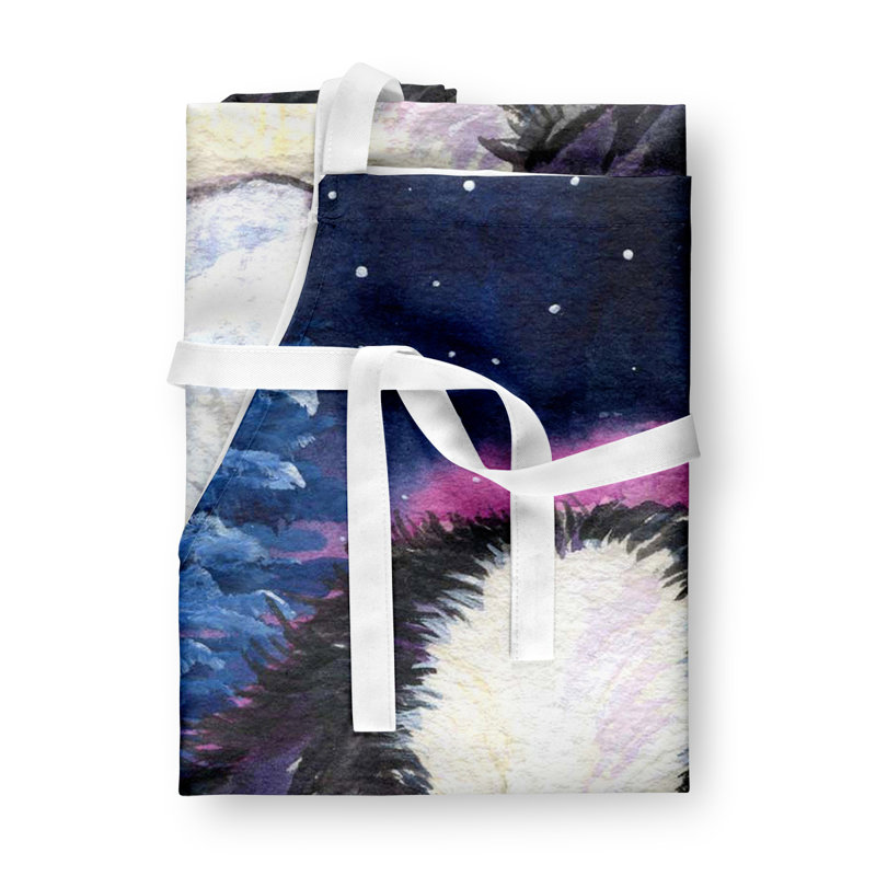No Pattern Bib Apron