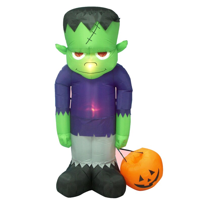 The Holiday Aisle® Siegrist Inflatable Frankenstein Decoration ...