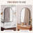 Contemporary Arched Wall Mounted Bathroom Vanity Mirror with Aluminum Alloy Frame-1578852365-1578852352
