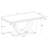 Allessandra White And Chrome Rectangular U-Shaped Base Dining Table