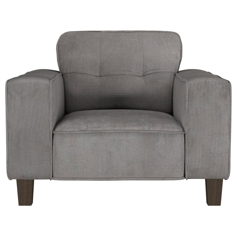 Fauteuil d'appoint capitonné Torrica, Gris