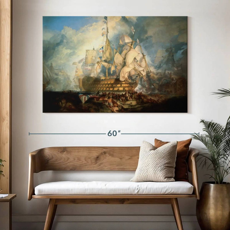 Keiri Bataille de Trafalgar, H 34 po x l 51 po