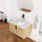 30'' Single Bathroom Floating Vanity With Engineered Stone Top-1461328553