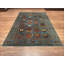 Original Hand Knotted Traditional Pattern Blue Wool and Cotton Rug
