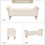 Banc de rangement en lin Junainah