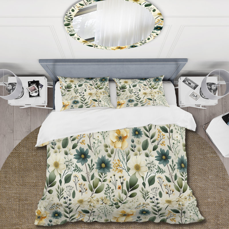 Literie Botanical Wanderlust, Housse de couette simple + 1 taie décorative stan