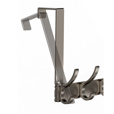 Aluminum Alloy Over-The-Door Hook Rack