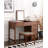 Solid Wood Clamshell Multi-Functional Storage Cabinet Integrated Makeup Table