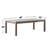 Wooden Rectangular Dining Table In Gray And Stone Gray