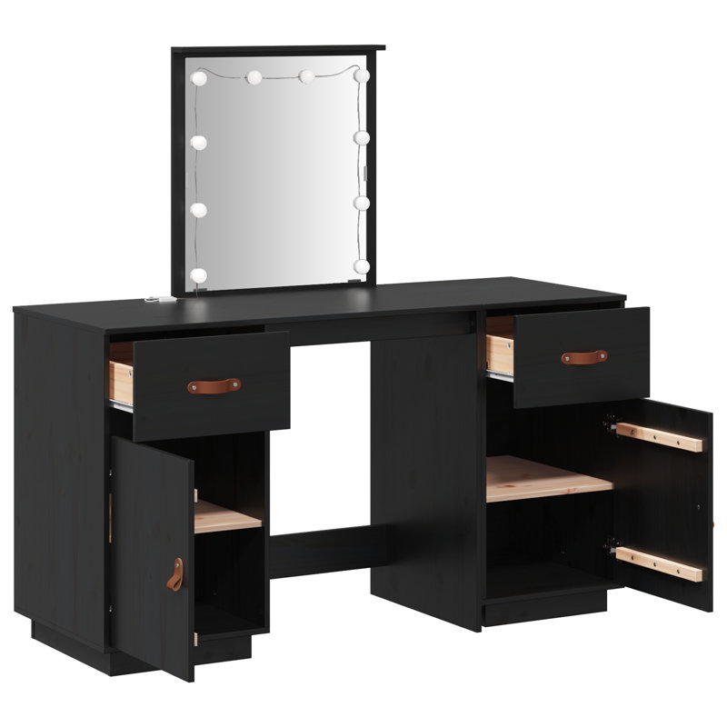 Kyera Dressing Table, Black