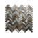 Twilight Series 0.5" x 2" Straight Edge Metal and Glass Mosaic Tile