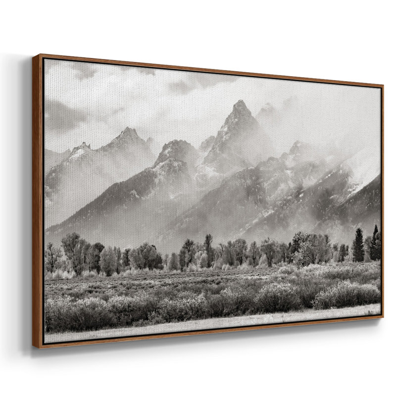 " Teton Range ", 27" H x 41" W x 2" D, Walnut