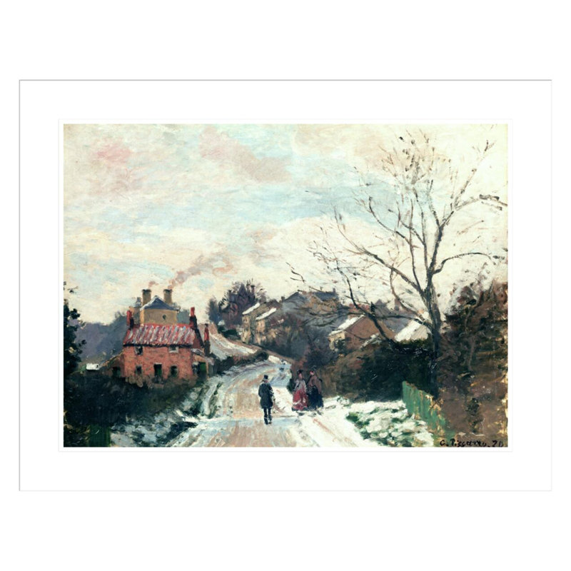 «Fox Hill Upper Norwood» par Camille Pissarro, impression giclée sur cadre, H 32,21 po x l 41,5 po