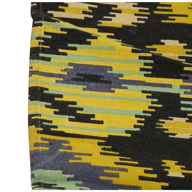 Tapis rectangulaire en laine à tissage plat