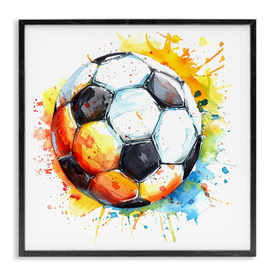  Ballon de soccer, art giclée lumineuse par LSR Design Studio