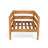Adria Patio Acacia Wood Lounge Chair With Removable Cushions-1949937552